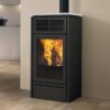 Slide Pellet Stove, Air, White Marble
