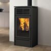 Slide Pellet Stove, Air, black