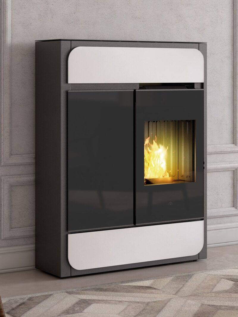 Pellet stove Bild White Pellet stove Bild White
