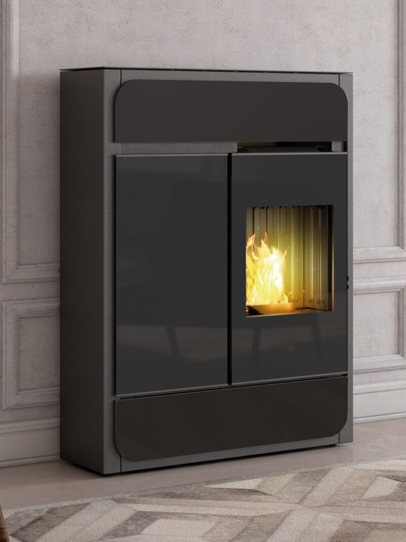 Pellet stove Bild black Pellet stove Bild black