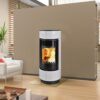 Atika Extra Log Stove, Airy, White