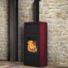 Flamma CS Log Stove, Water, Red