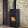 Flamma CS Log Stove, Water, Black